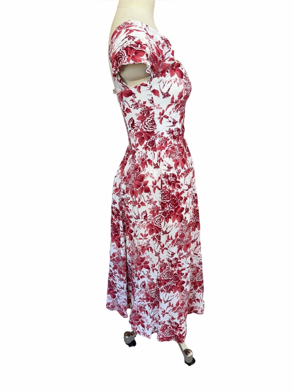 Reformation Violet Off the Shoilder midi dress size 6 - Picture 4 of 7